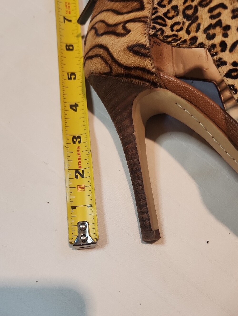 Boutique 9 Leopard & Zebra Print Strappy High Heel Sandals - Brown/Black Sz 8.5 - Picture 4 of 8